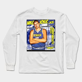 Nikola Jokic // Comics Retro 90s Long Sleeve T-Shirt